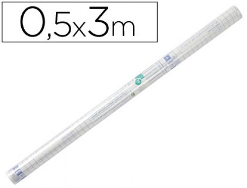Rolo plastico adesivo forra livros 0,50 mt x 3 mt 50 microns , Liderpapel , 20284 , 8423473202849